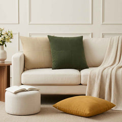 Cushion Cover ALMELO Corduroy 6 pcs in Green
