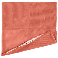 vidaXL Cushion Cover 6 pcs ALMELO Red Orange 55 x 55 cm Corduroy 3