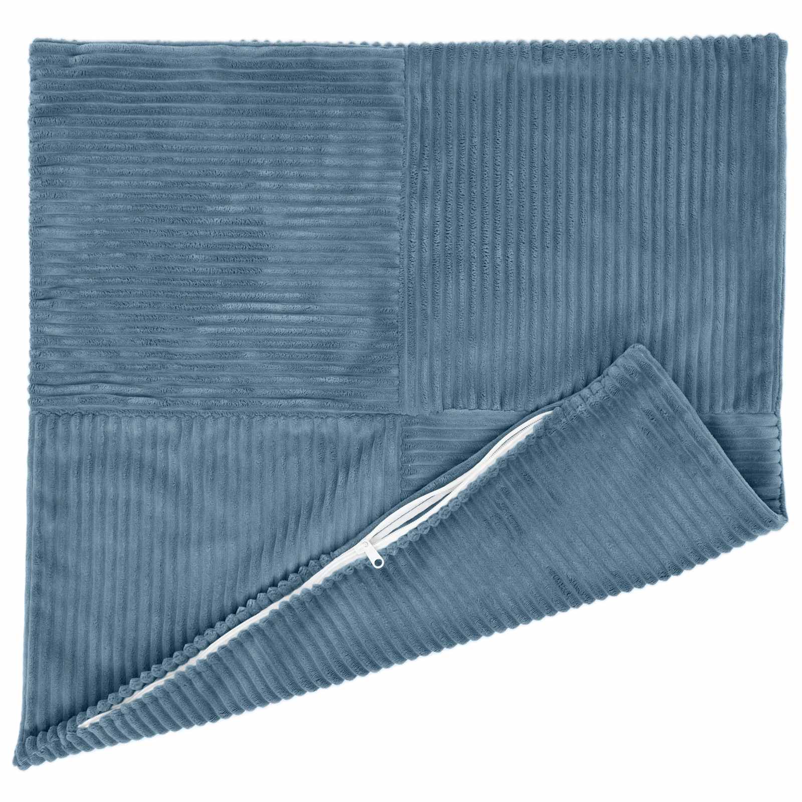 vidaXL Cushion Cover 6 pcs ALMELO Blue 55 x 55 cm Corduroy 3