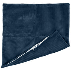 vidaXL Cushion Cover 6 pcs ALMELO Navy Blue 55 x 55 cm Corduroy 3