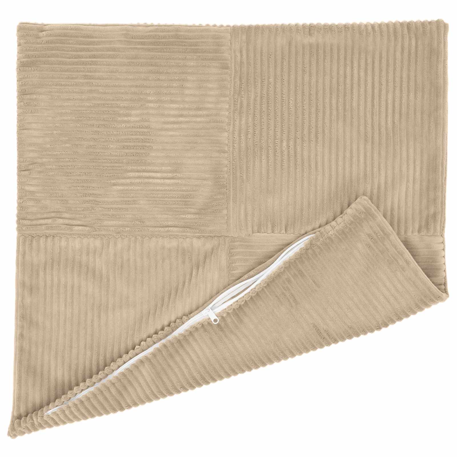 vidaXL Cushion Cover 6 pcs ALMELO Taupe 55 x 55 cm Corduroy 3