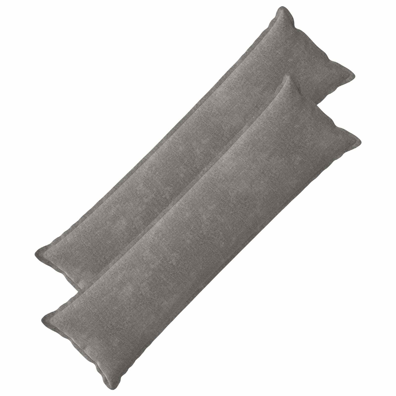 vidaXL Cushion Cover 2 pcs HOUTEN Dark Grey 40 x 145 cm 2