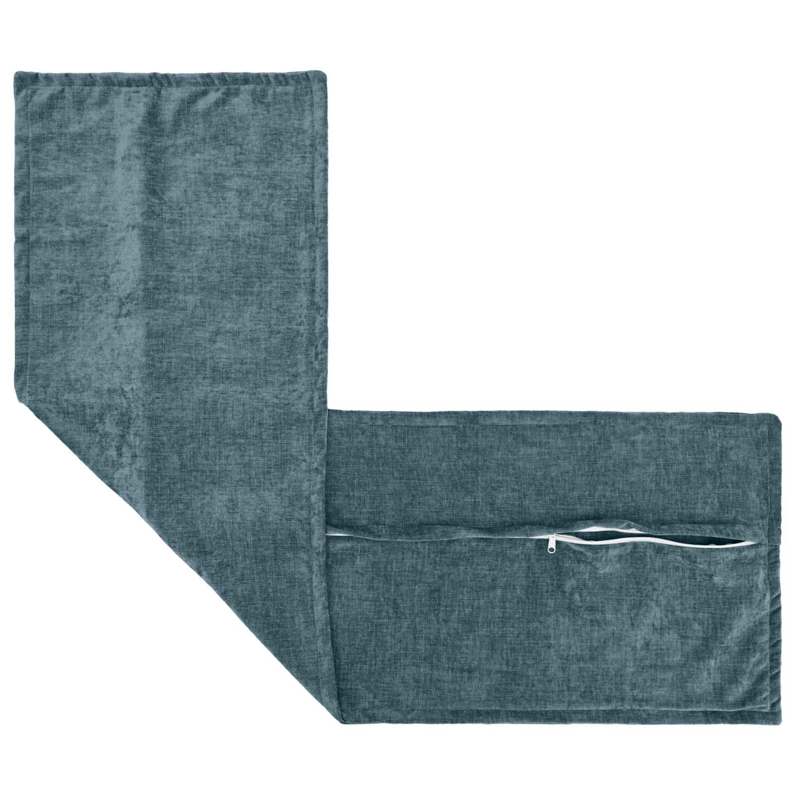 vidaXL Cushion Cover 2 pcs HOUTEN Blue 40 x 145 cm Chenille Fabric 4
