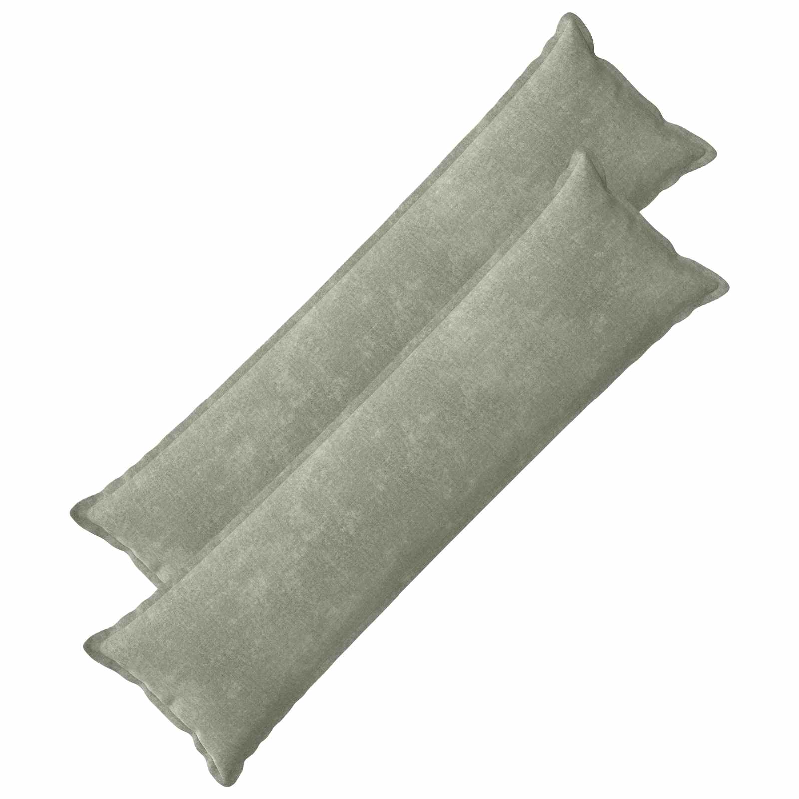 vidaXL Cushion Cover 2 pcs HOUTEN Green 40 x 145 cm Chenille Fabric 2