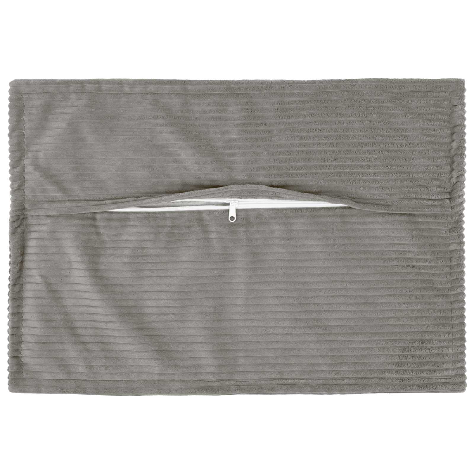 vidaXL Cushion Cover 6 pcs HOUTEN Light Grey 40 x 60 cm Corduroy 3