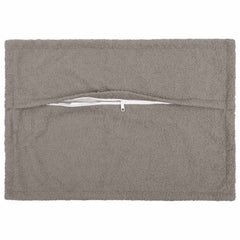 vidaXL Cushion Cover 6 pcs HOUTEN Light Grey 40 x 60 cm Bouclé 3