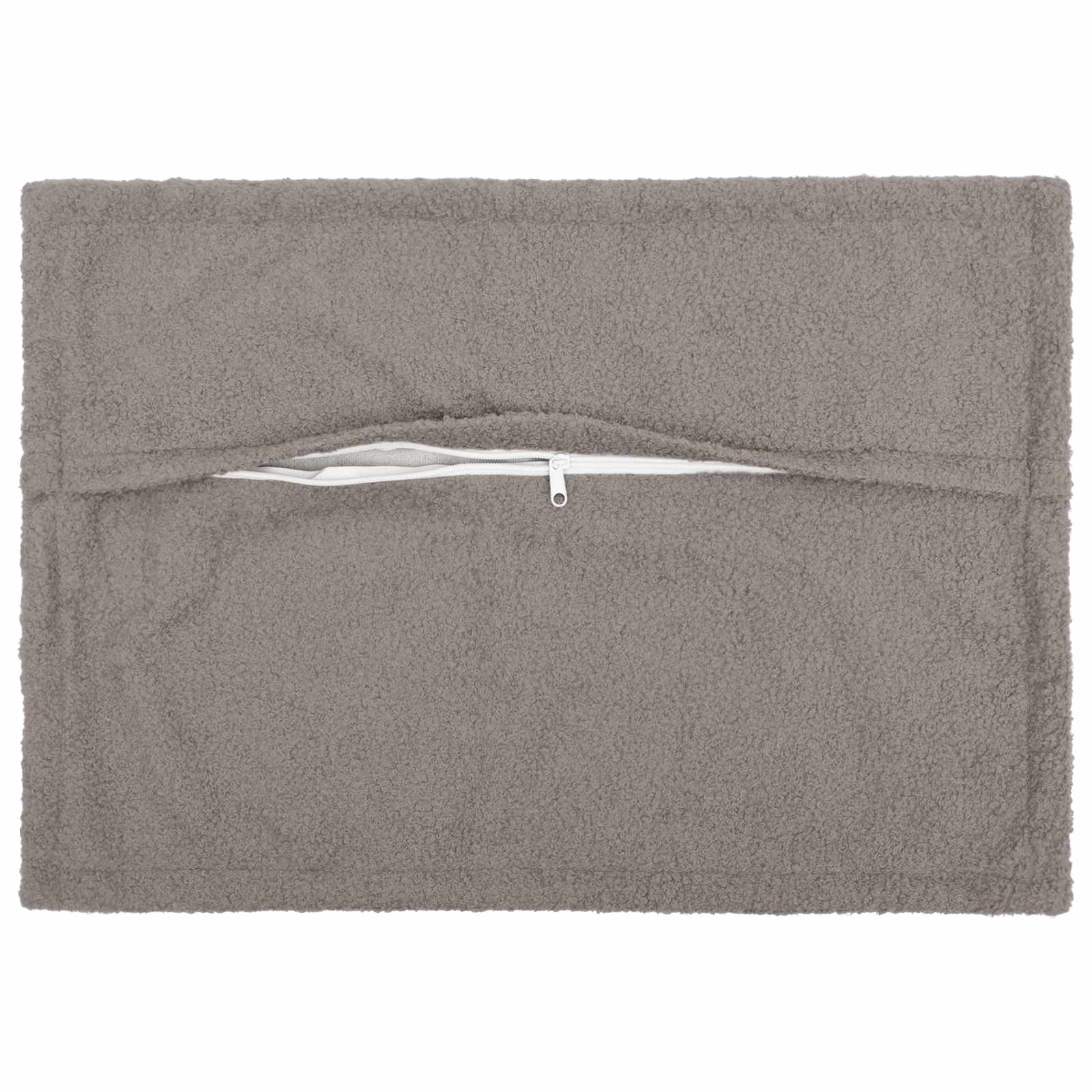 vidaXL Cushion Cover 6 pcs HOUTEN Light Grey 40 x 60 cm Bouclé 3