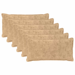 vidaXL Cushion Cover 6 pcs HOUTEN Cream 40 x 70 cm Faux Rabbit Fur 2