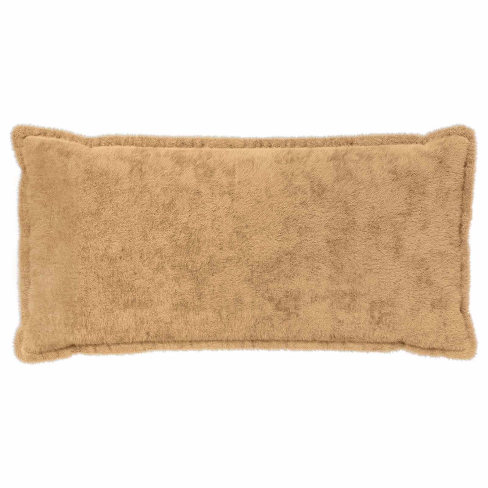 vidaXL Cushion Cover 6 pcs HOUTEN Taupe 40 x 70 cm Faux Rabbit Fur 3