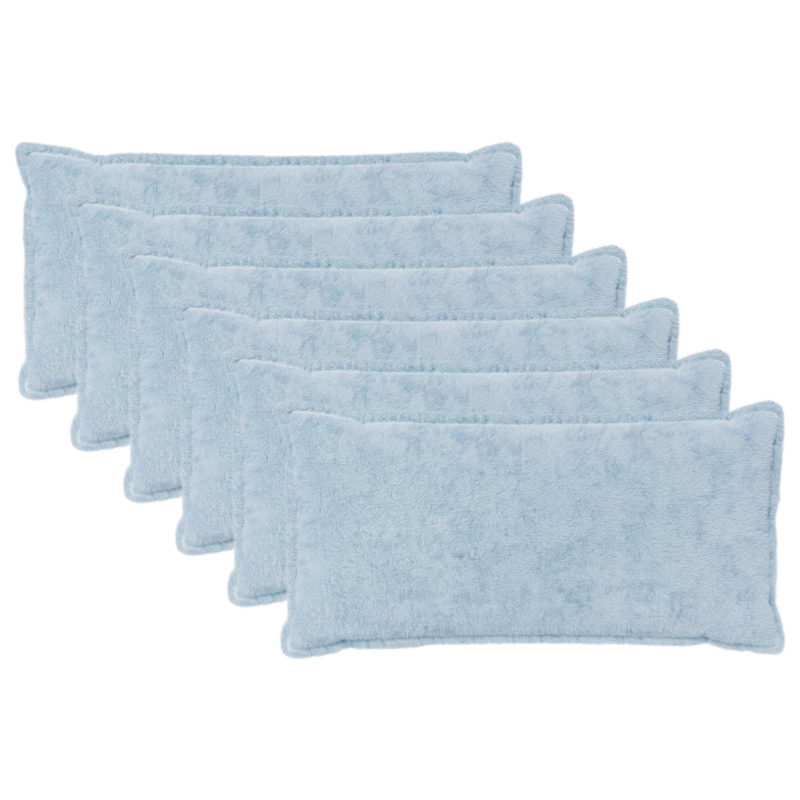 vidaXL Cushion Cover 6 pcs HOUTEN Light Blue 40 x 70 cm 2