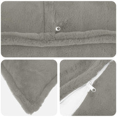 vidaXL Cushion Cover 6 pcs HOUTEN Light Grey 40 x 70 cm 5