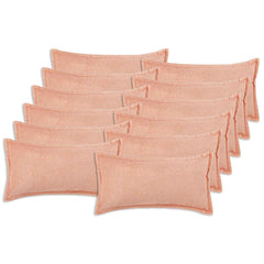 vidaXL Cushion Cover 12 pcs HOUTEN Pink 40 x 80 cm Bouclé 2
