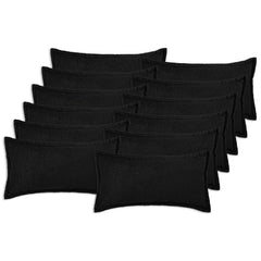 vidaXL Cushion Cover 12 pcs HOUTEN Black 40 x 80 cm Bouclé 2