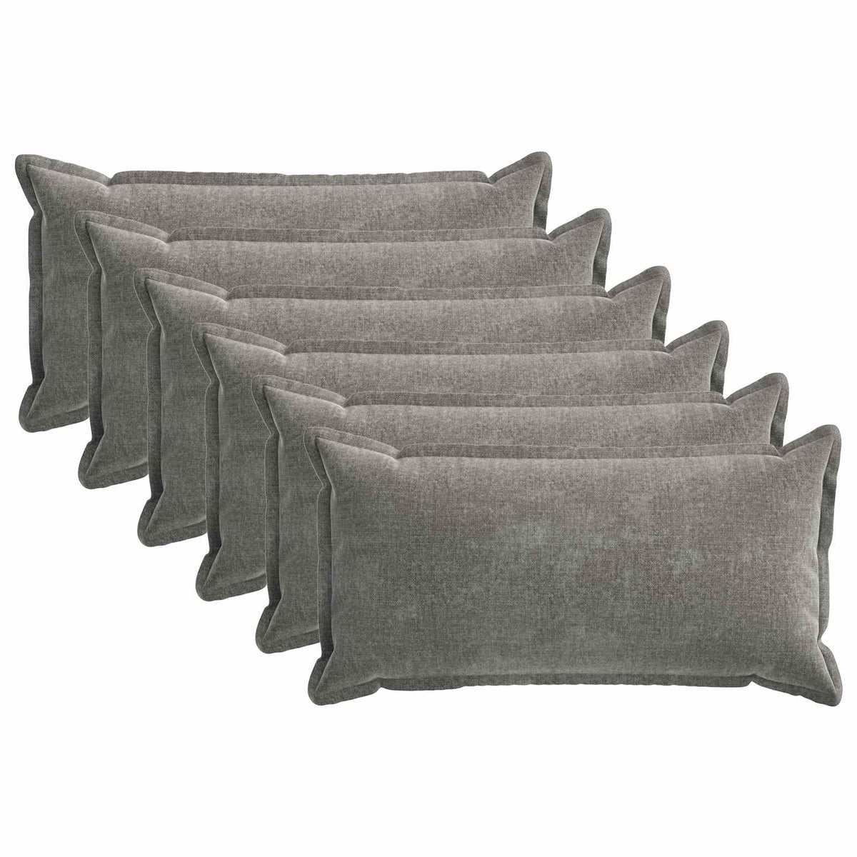 Cushion Cover HOUTEN Dark Grey Chenille Fabric