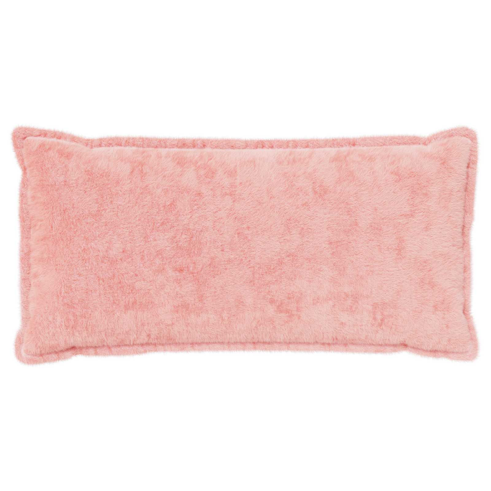 vidaXL Cushion Cover 6 pcs HOUTEN Pink 40 x 80 cm Faux Rabbit Fur 3