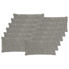 vidaXL Cushion Cover 12 pcs HOUTEN Light Grey 40 x 80 cm 2
