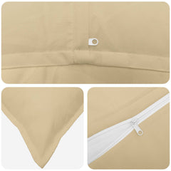 vidaXL Cushion Cover 12 pcs HOUTEN Beige 45 x 45 cm Polyester 5
