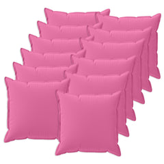 vidaXL Cushion Cover 12 pcs HOUTEN Pink 45 x 45 cm Polyester 2
