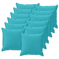 vidaXL Cushion Cover 12 pcs HOUTEN Turquoise 45 x 45 cm Polyester 2