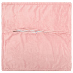 vidaXL Cushion Cover 12 pcs HOUTEN Pink 45 x 45 cm Flannel 4
