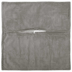 vidaXL Cushion Cover 6 pcs HOUTEN Light Grey 50 x 50 cm Corduroy 3