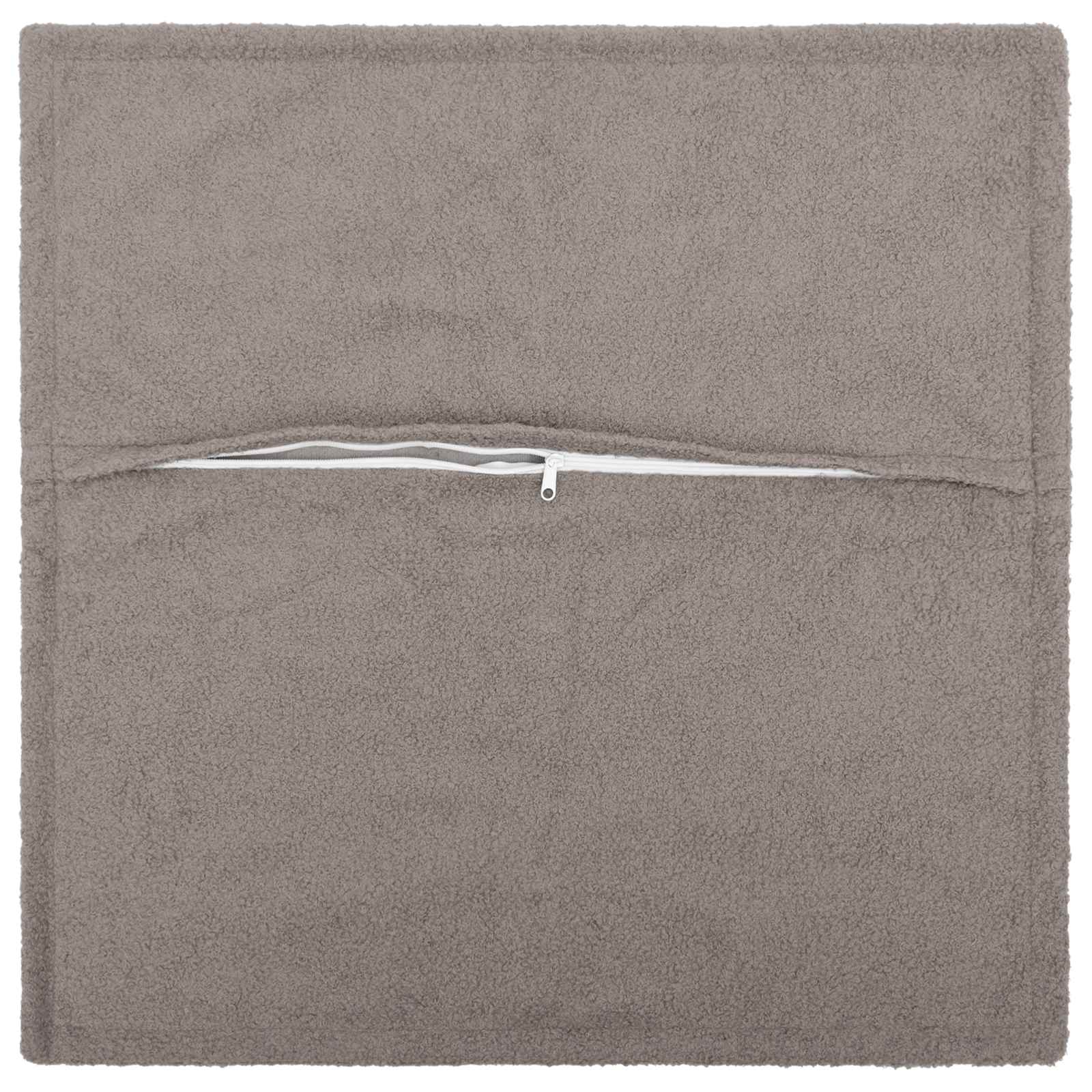 vidaXL Cushion Cover 6 pcs HOUTEN Light Grey 50 x 50 cm Bouclé 3