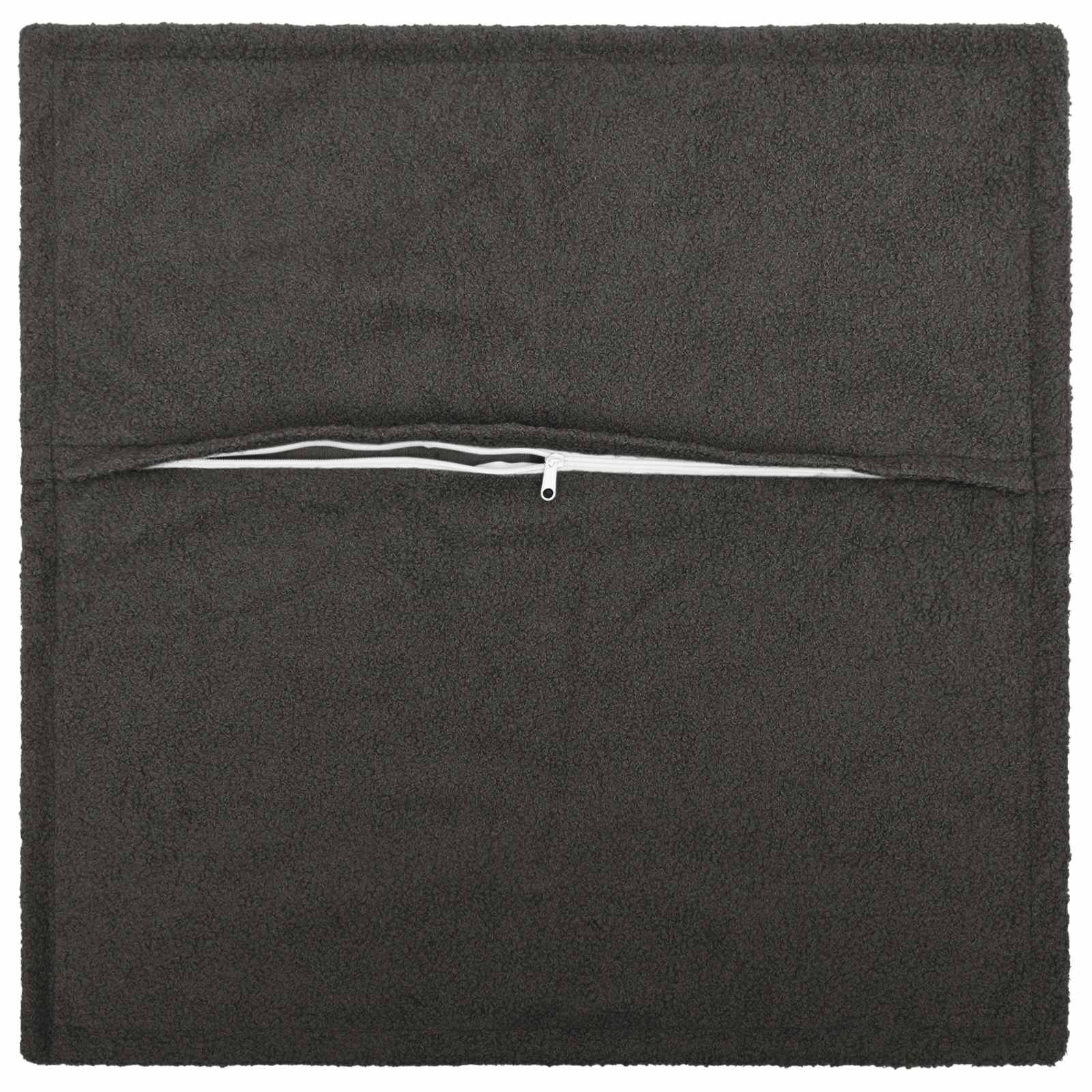 vidaXL Cushion Cover 6 pcs HOUTEN Dark Grey 50 x 50 cm Bouclé 3