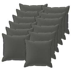 vidaXL Cushion Cover 12 pcs HOUTEN Anthracite 50 x 50 cm Polyester 2