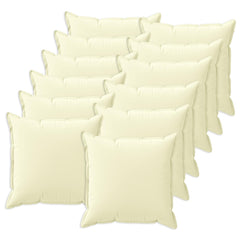 vidaXL Cushion Cover 12 pcs HOUTEN Cream 50 x 50 cm Polyester 2