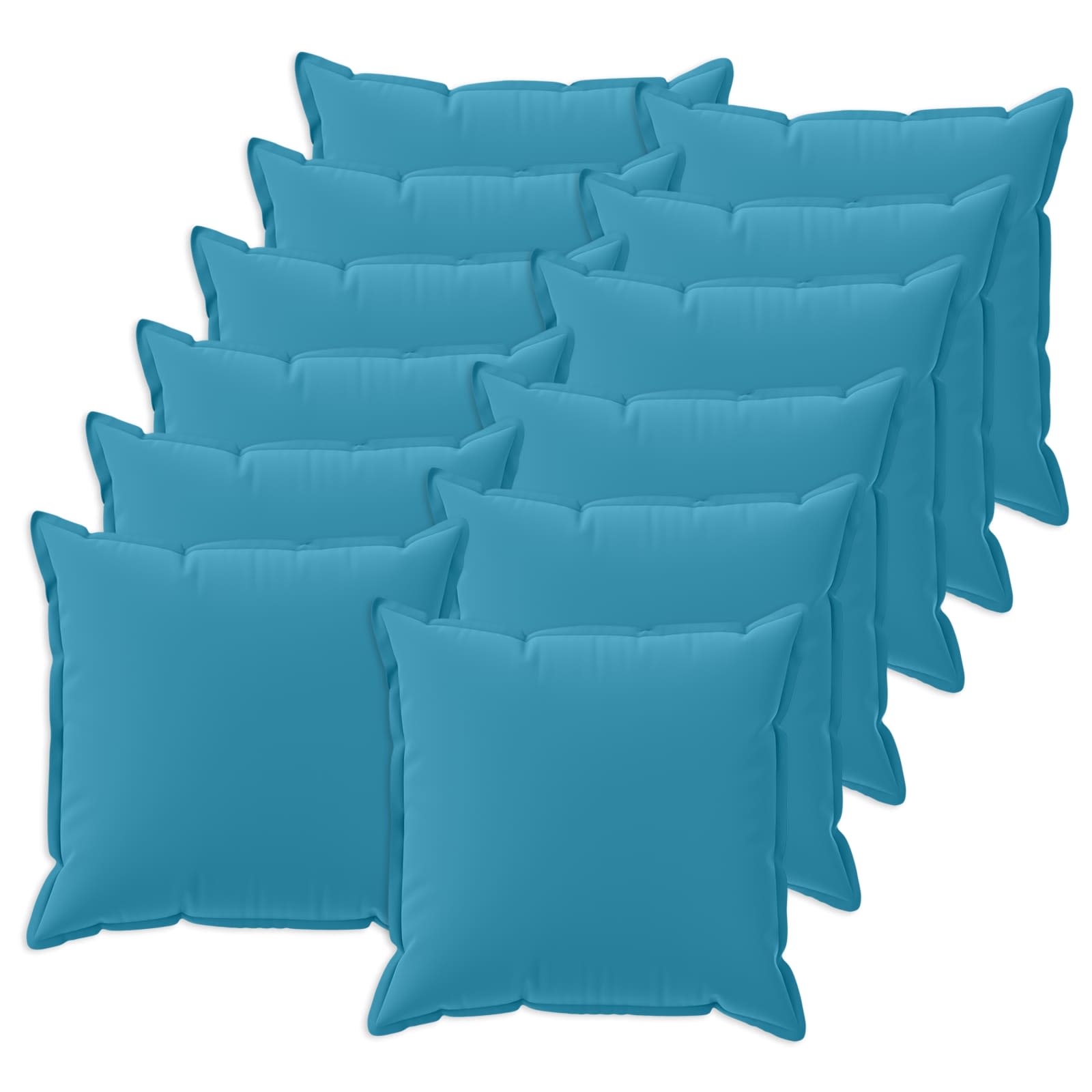 vidaXL Cushion Cover 12 pcs HOUTEN Light Blue 50 x 50 cm Polyester 2