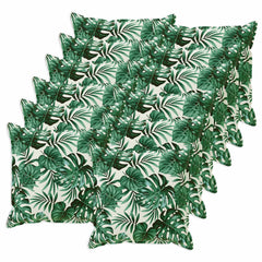 vidaXL Cushion Cover 12 pcs HOUTEN Leaf Pattern 50 x 50 cm Polyester 2