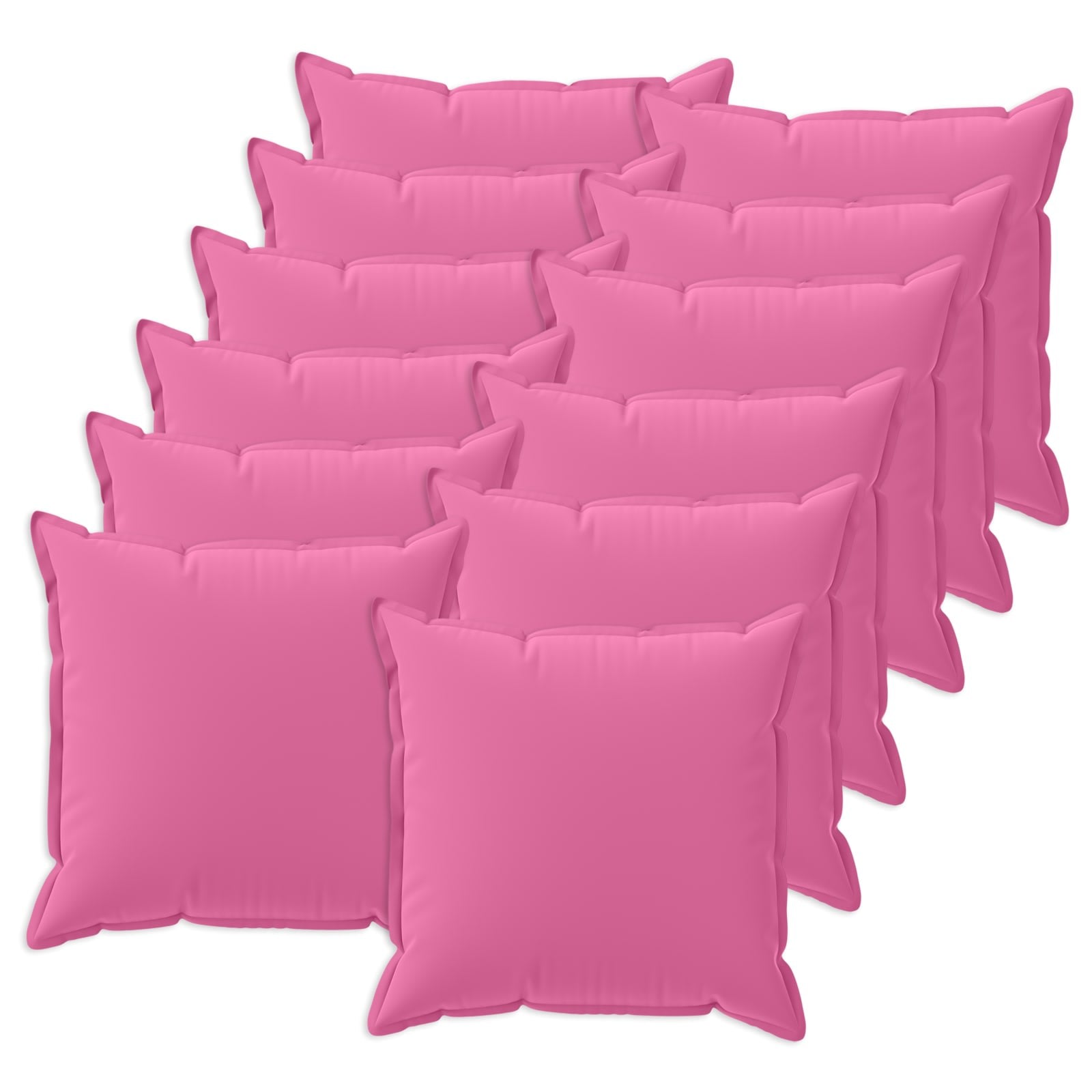 vidaXL Cushion Cover 12 pcs HOUTEN Pink 50 x 50 cm Polyester 2