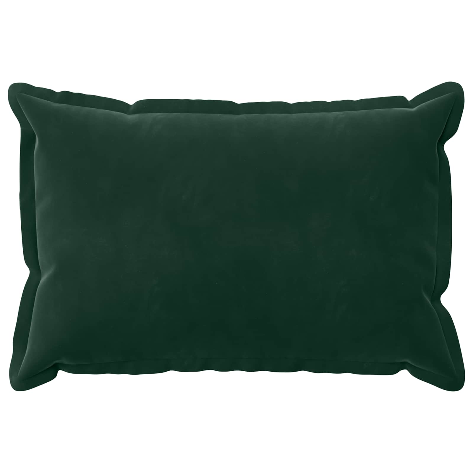 vidaXL Cushion Cover 6 pcs HOUTEN Dark Green 50 x 70 cm Velvet 3