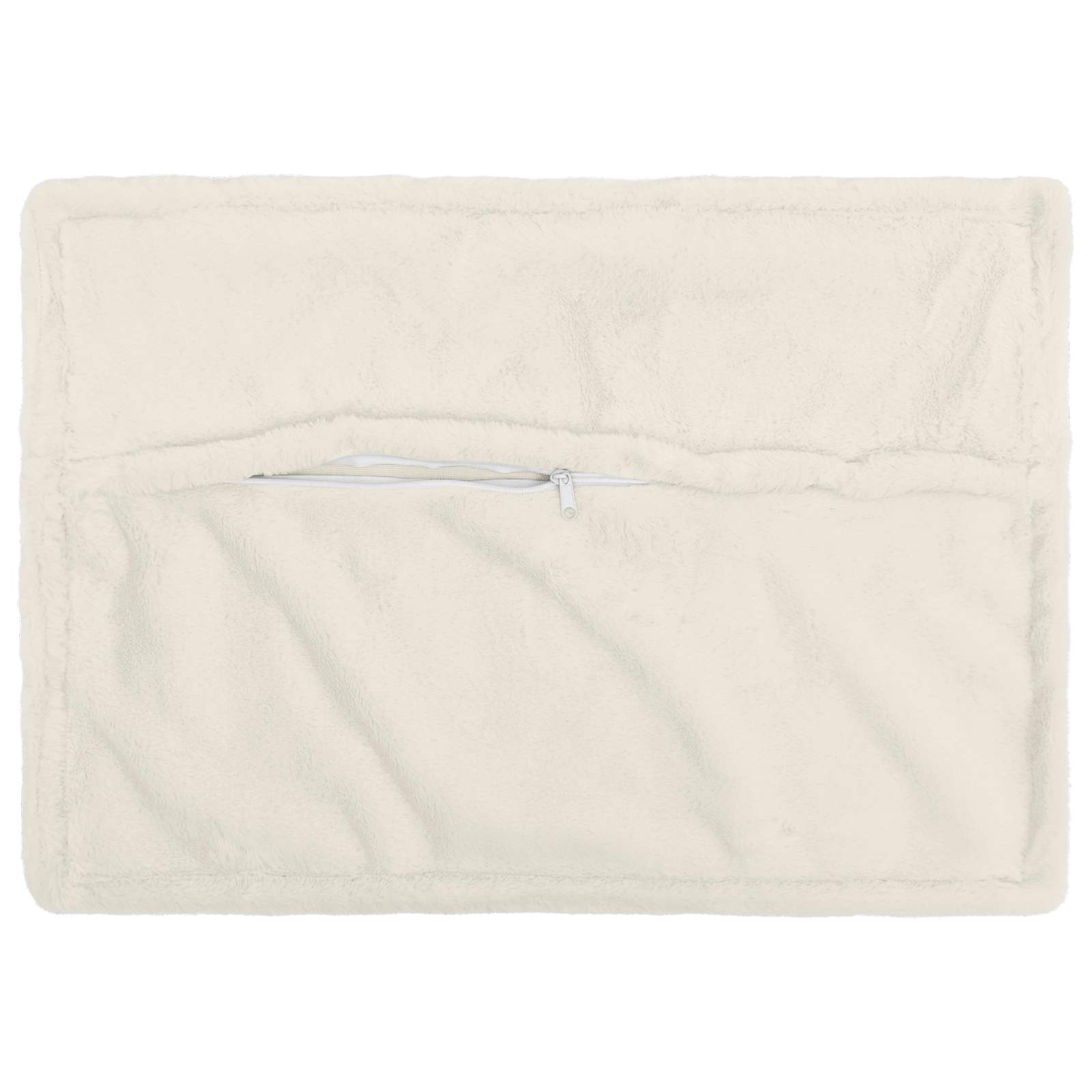 vidaXL Cushion Cover 6 pcs HOUTEN White 50 x 70 cm Faux Rabbit Fur 4