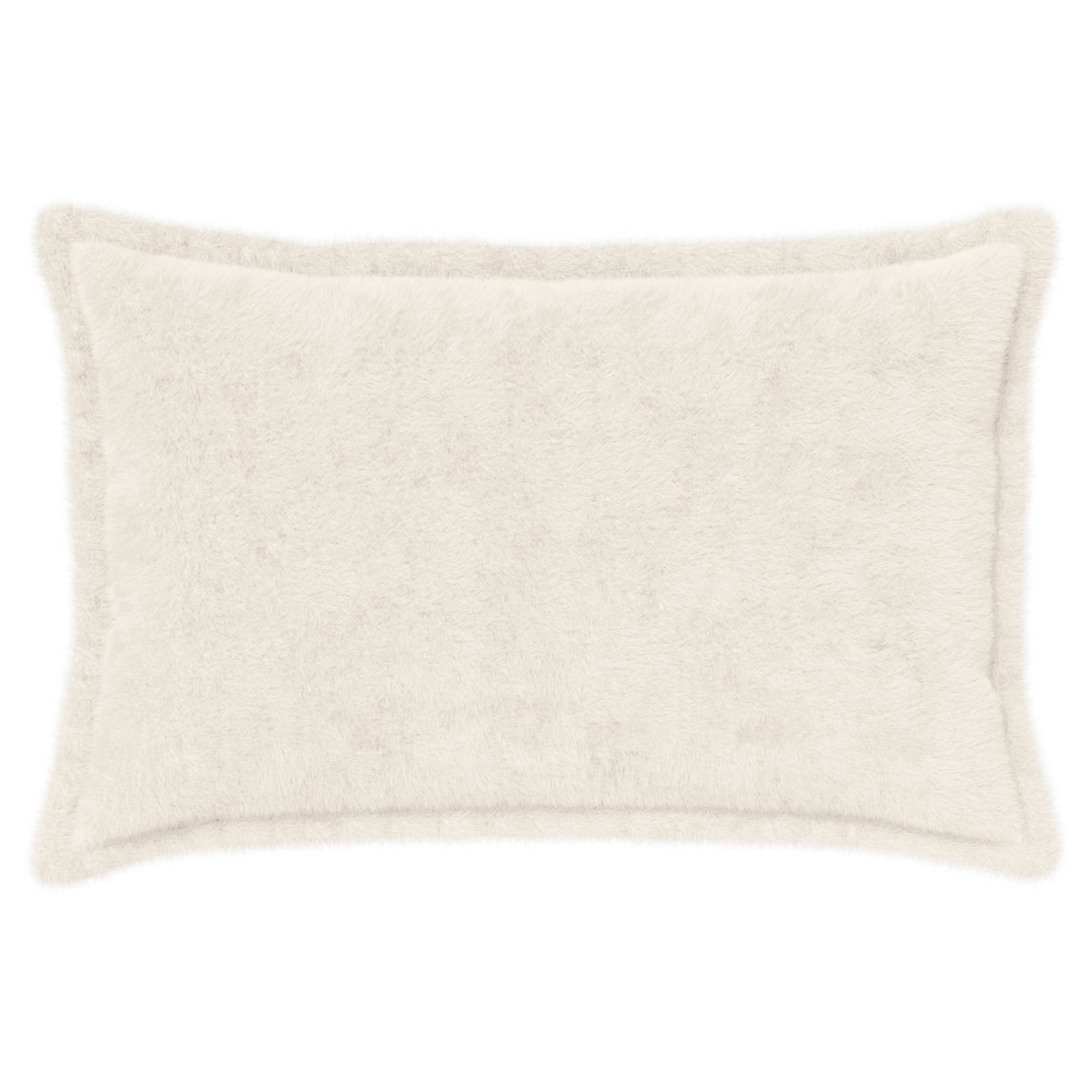 vidaXL Cushion Cover 6 pcs HOUTEN White 50 x 70 cm Faux Rabbit Fur 3