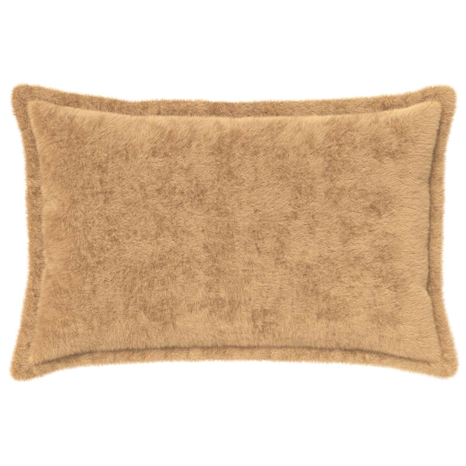 vidaXL Cushion Cover 6 pcs HOUTEN Taupe 50 x 70 cm Faux Rabbit Fur 3