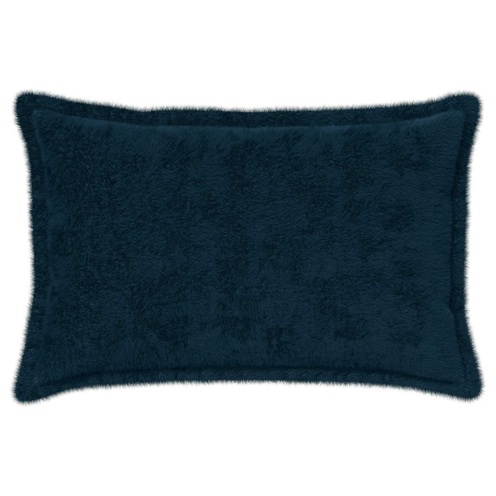 vidaXL Cushion Cover 6 pcs HOUTEN Navy Blue 50 x 70 cm Faux Rabbit Fur 3
