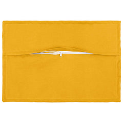 vidaXL Cushion Cover 6 pcs HOUTEN Light Yellow 50 x 75 cm Faux Linen 4