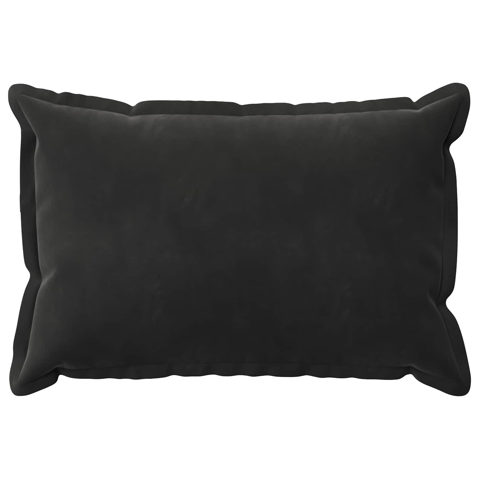 vidaXL Cushion Cover 6 pcs HOUTEN Black 50 x 75 cm Velvet 3