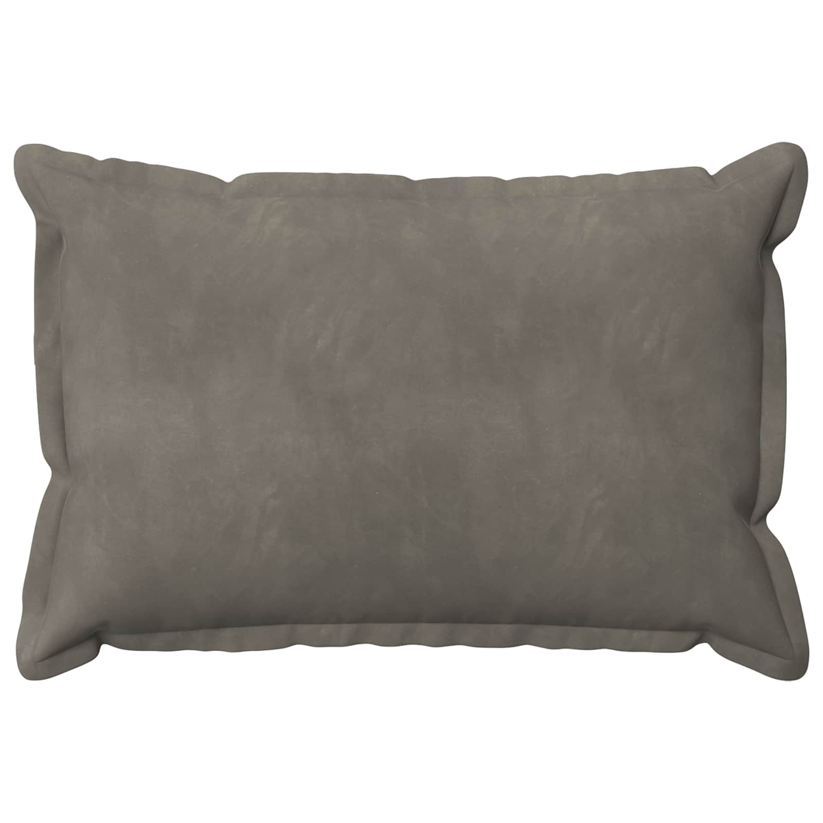 vidaXL Cushion Cover 6 pcs HOUTEN Light Grey 50 x 80 cm Velvet 3