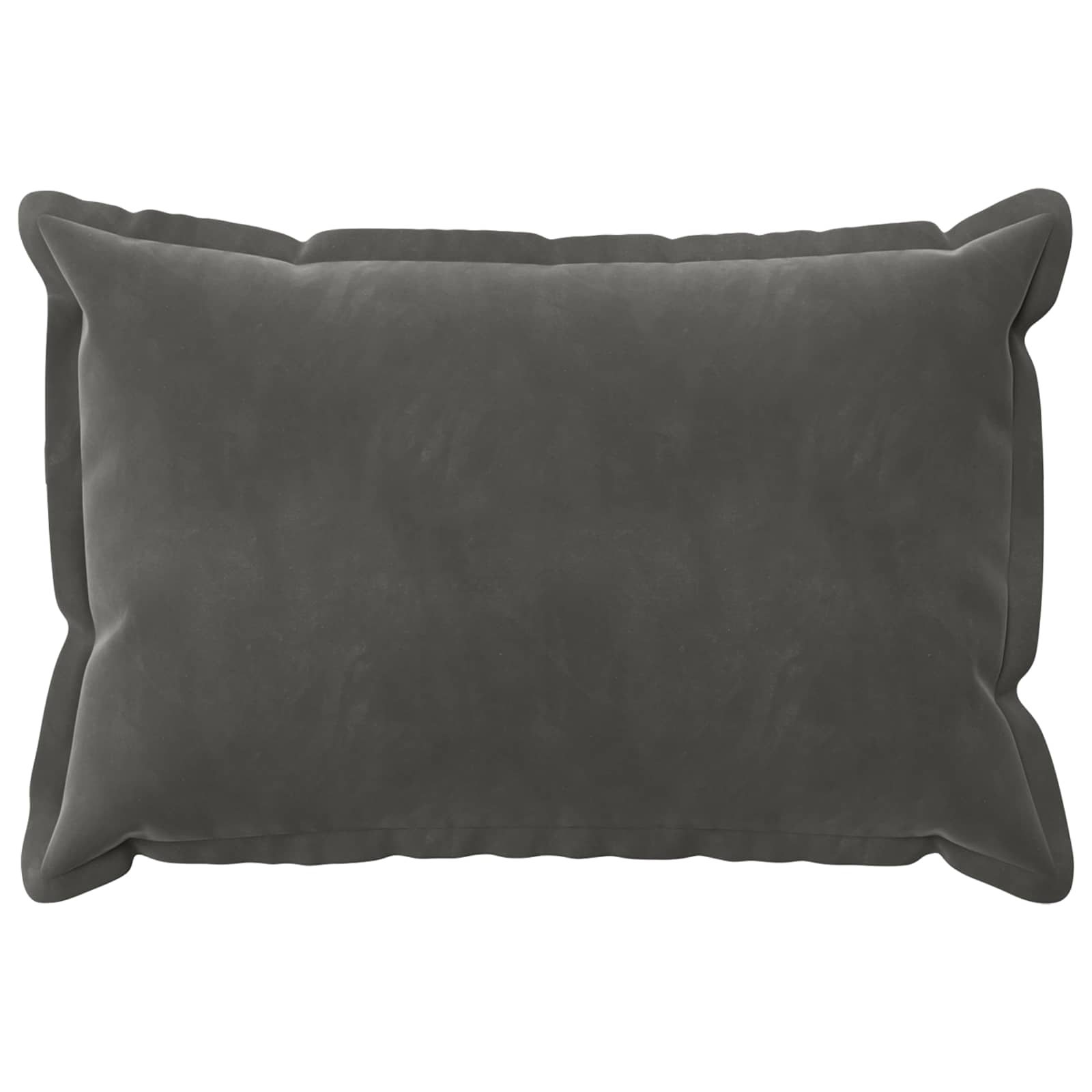 vidaXL Cushion Cover 6 pcs HOUTEN Dark Grey 50 x 80 cm Velvet 3