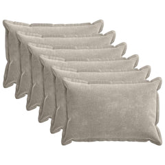 vidaXL Cushion Cover 6 pcs HOUTEN Light Grey 50 x 80 cm 2