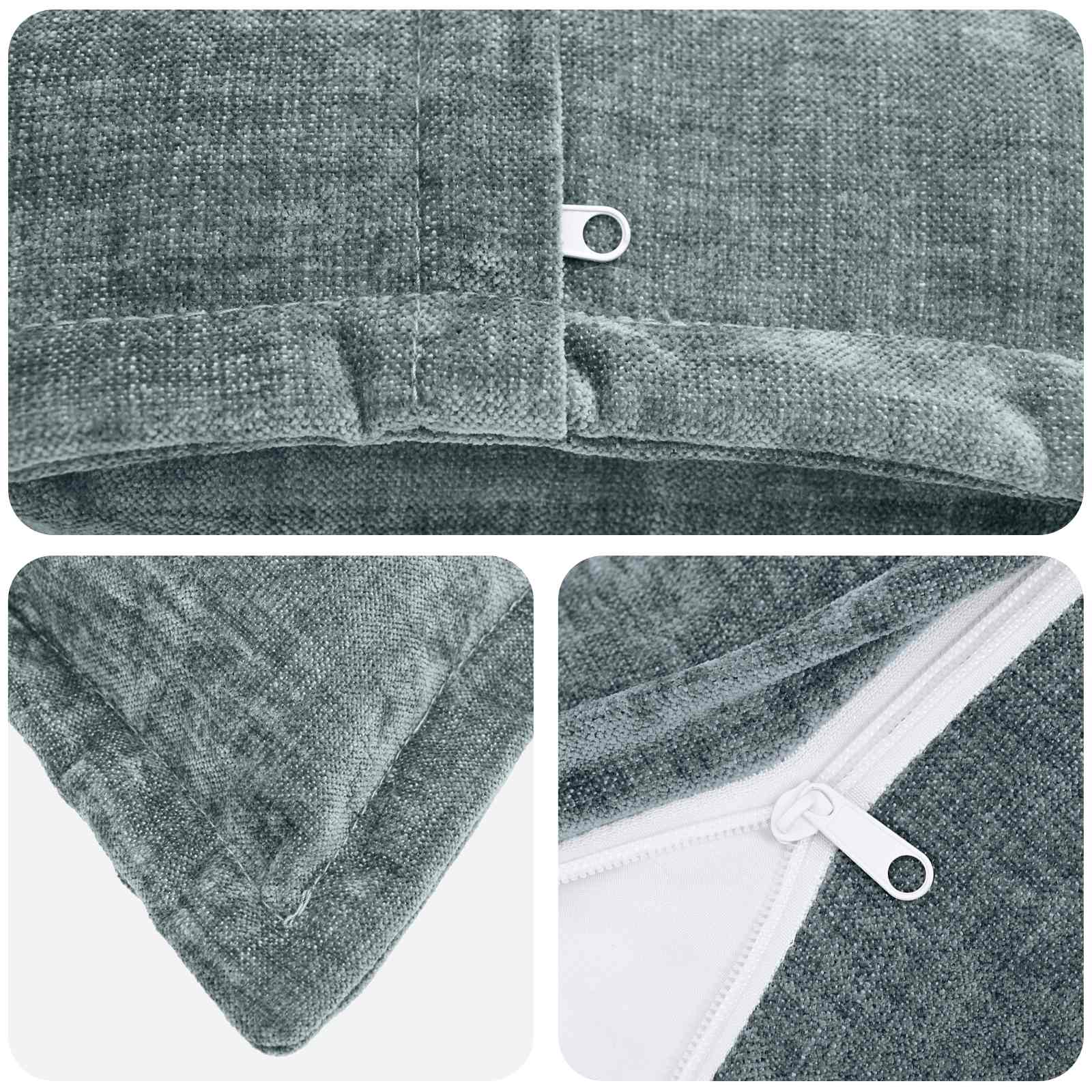 vidaXL Cushion Cover 6 pcs HOUTEN Light Blue 50 x 80 cm 5
