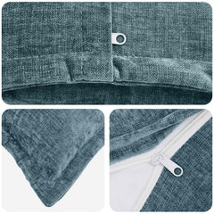 vidaXL Cushion Cover 6 pcs HOUTEN Blue 50 x 80 cm Chenille Fabric 5