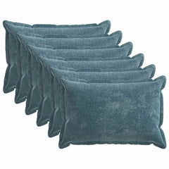 vidaXL Cushion Cover 6 pcs HOUTEN Blue 50 x 80 cm Chenille Fabric 2