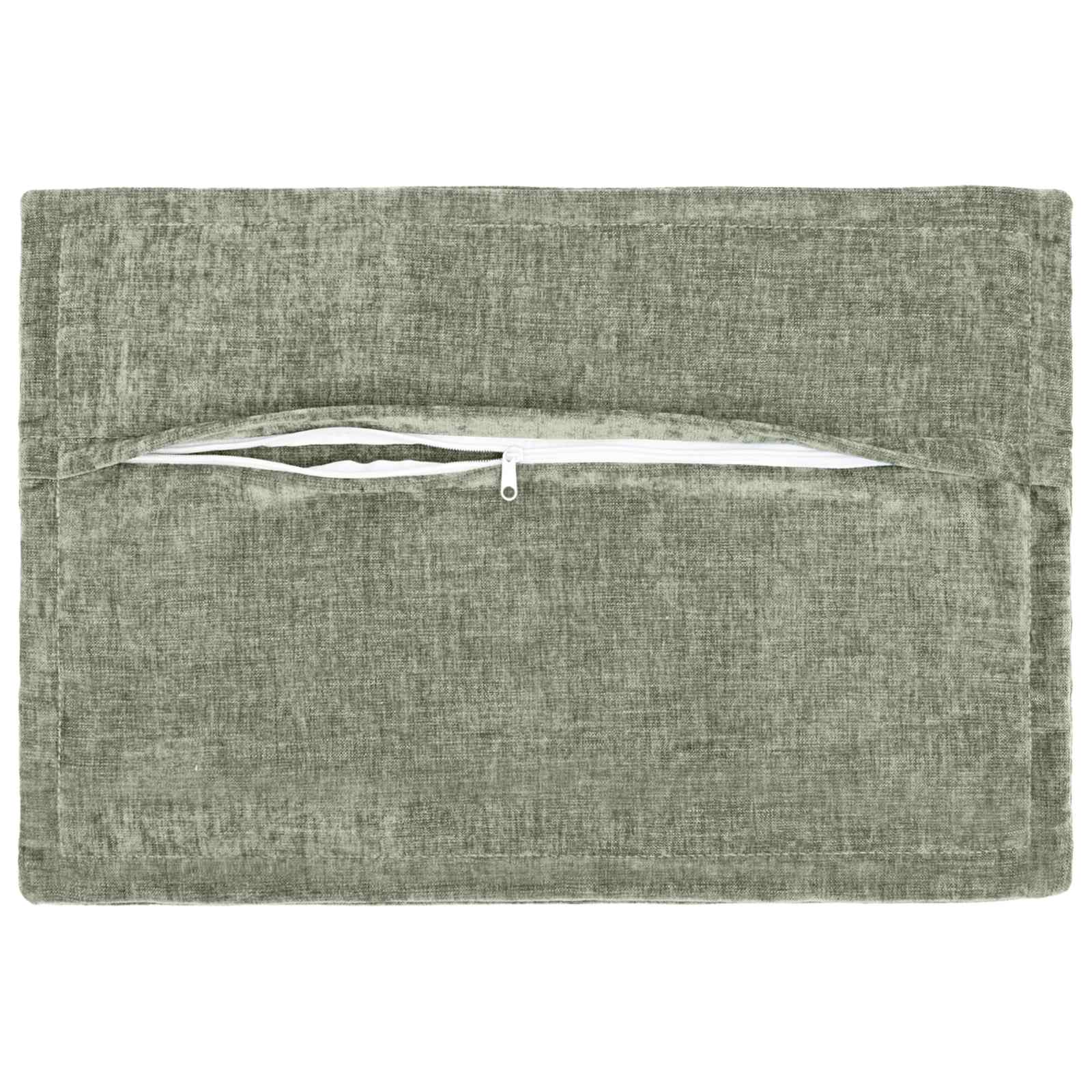 vidaXL Cushion Cover 6 pcs HOUTEN Green 50 x 80 cm Chenille Fabric 4