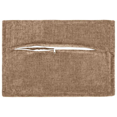 vidaXL Cushion Cover 6 pcs HOUTEN Brown 50 x 80 cm Chenille Fabric 4