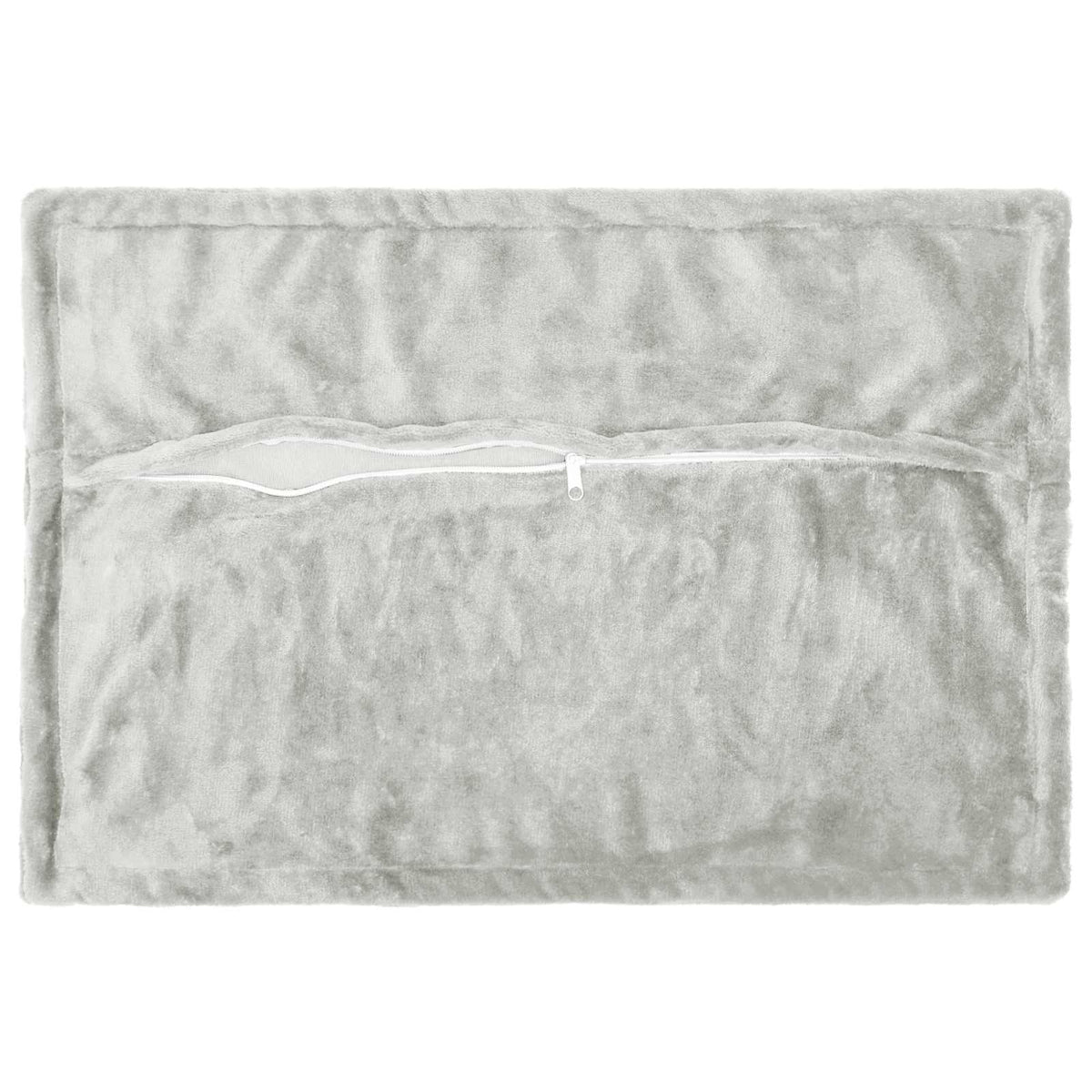 vidaXL Cushion Cover 6 pcs HOUTEN Light Grey 50 x 80 cm Flannel 4