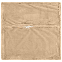 vidaXL Cushion Cover 6 pcs HOUTEN Cream 55 x 55 cm Faux Rabbit Fur 4