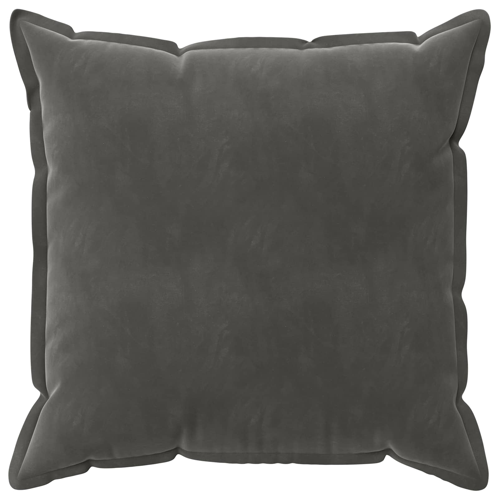 vidaXL Cushion Cover 6 pcs HOUTEN Dark Grey 65 x 65 cm Velvet 3